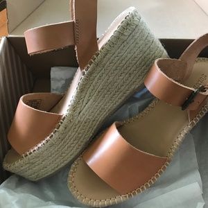 Soludos Minorca platform wedge espadrille sandals 9.5